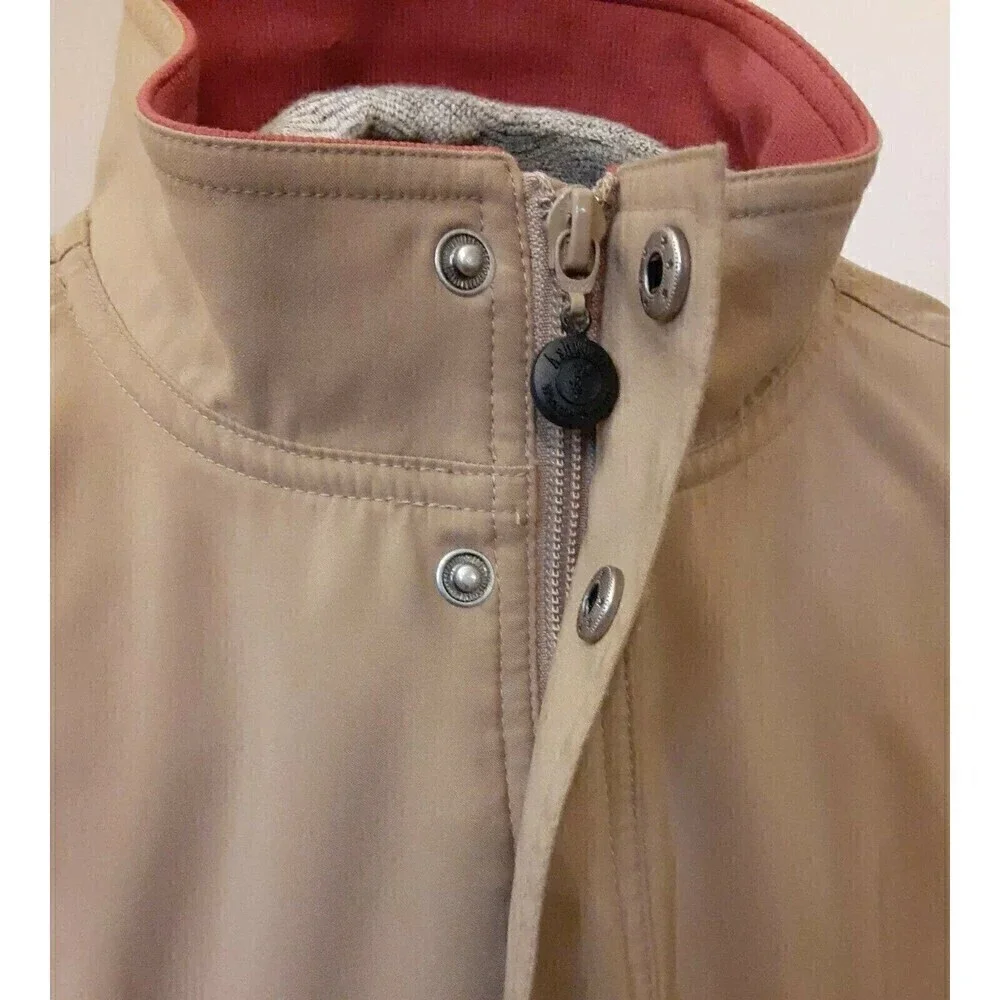 Men's Ashworth Beige/Black Weather System Water Resistant Golf Jacket - Size L - Picture 3 of 8